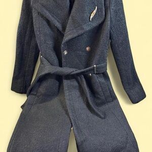 Ivanka Trump Wool Coat, Black, Size 2